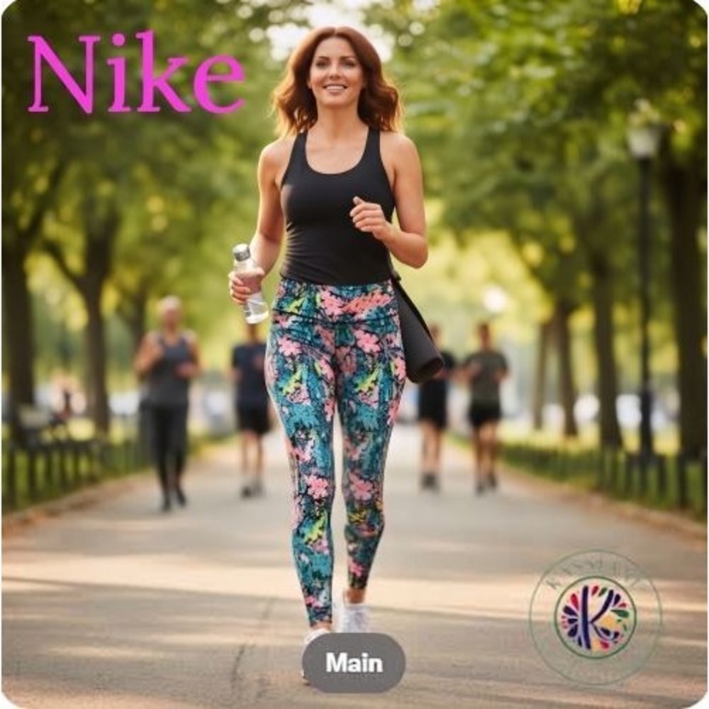 Nike Women's DRI-FIT Epic Fast Femme Leggings - Teal (ODA0360-393) - Size XS